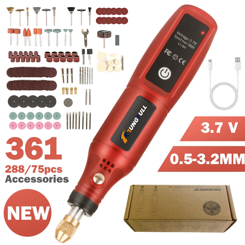 Power Tools For Workshop - قلم نقش لاسلكي قابل لإعادة الشحن