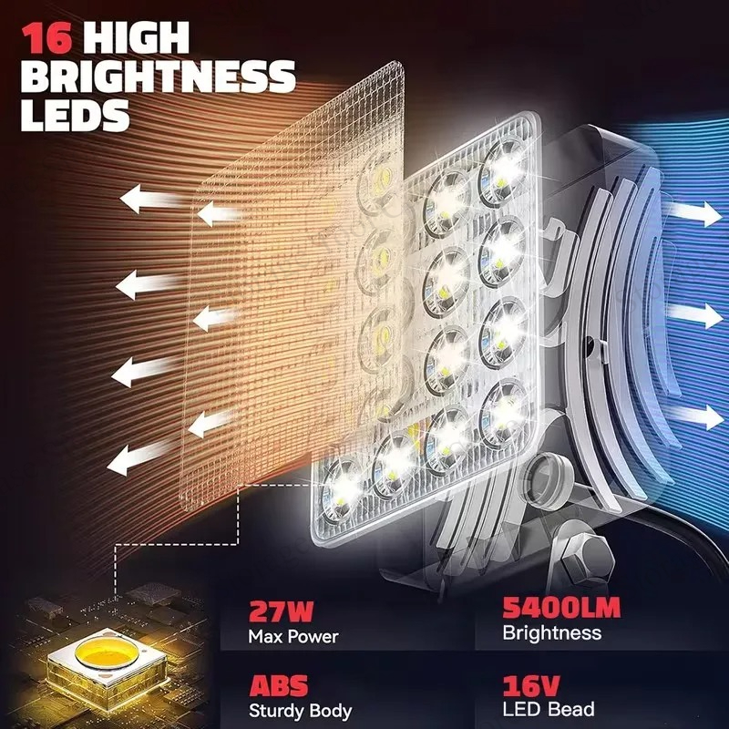 مصباح عمل LED بقوة 90 واط لبطا - مراجعة Tools In Electrical Workshop وسعره